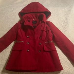 Girls winter fully lined pea coat.